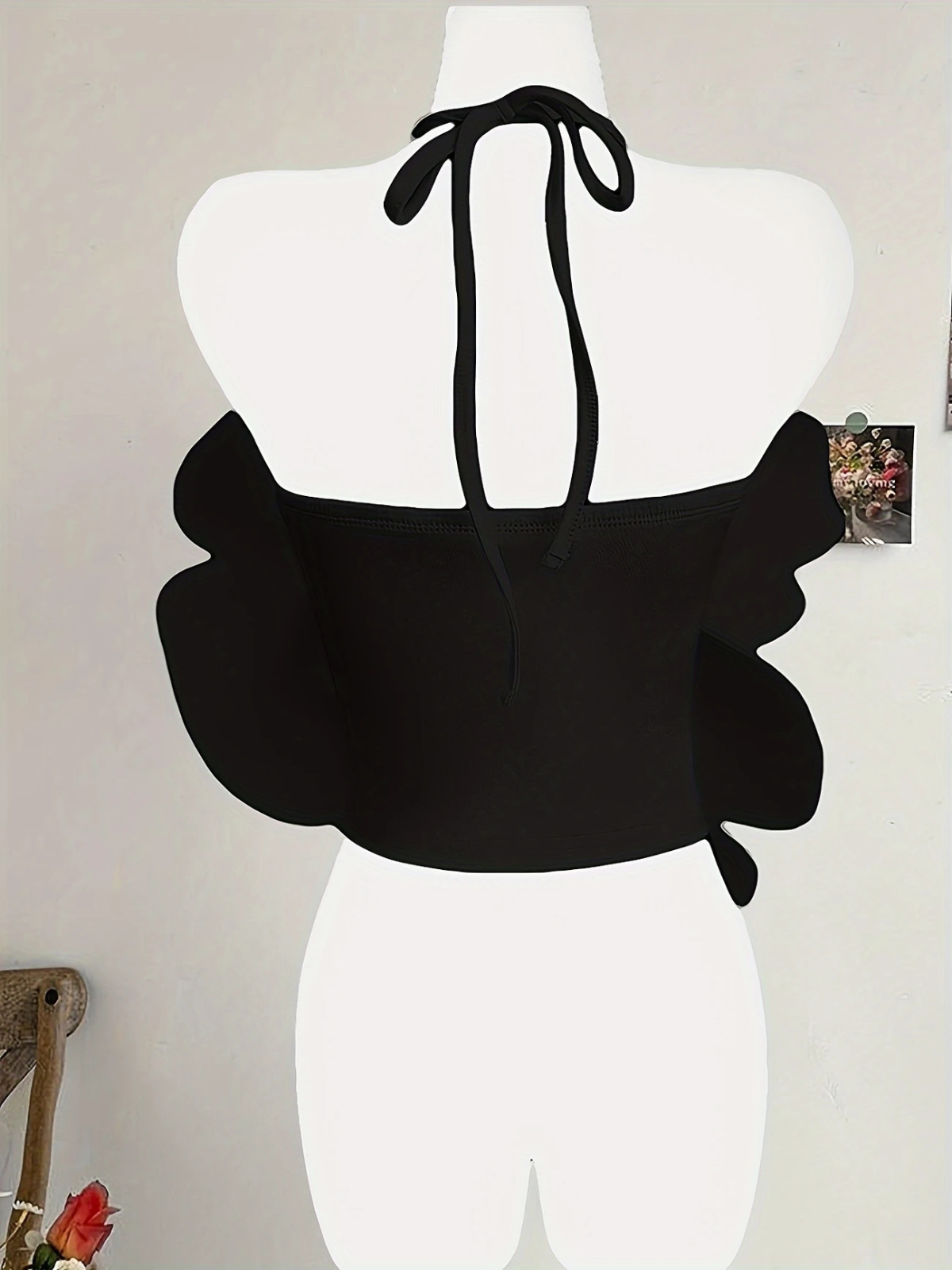 Flower Decor Halter Cami Top