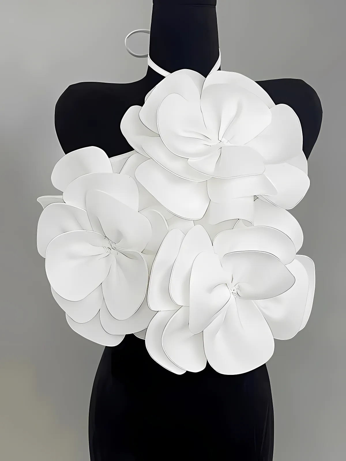 Flower Decor Halter Cami Top