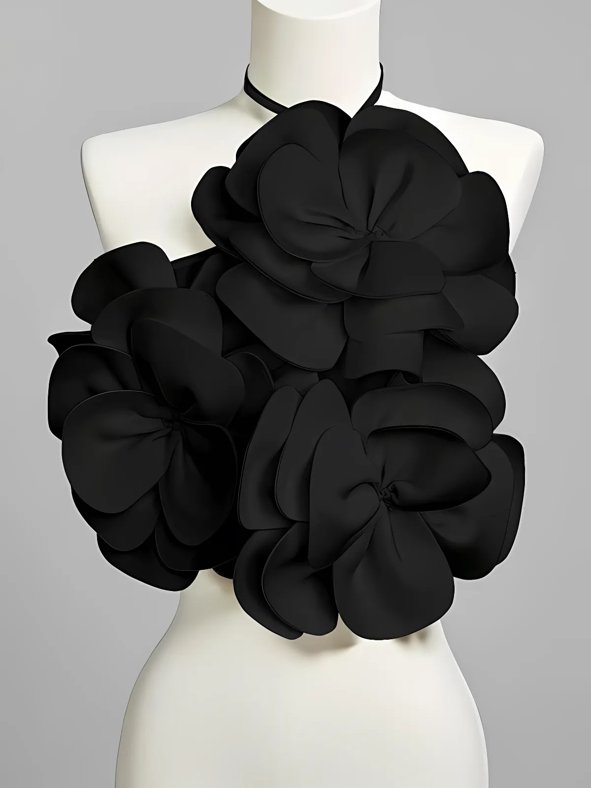 Flower Decor Halter Cami Top