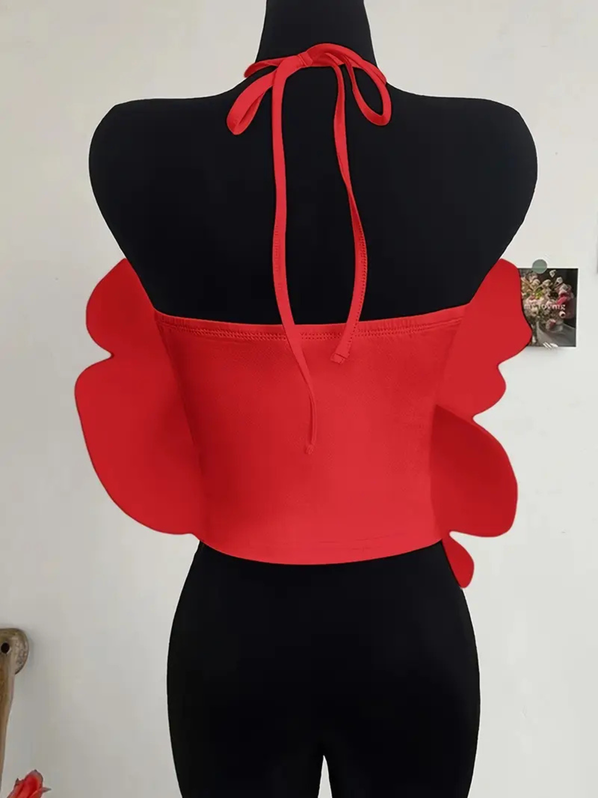 Flower Decor Halter Cami Top