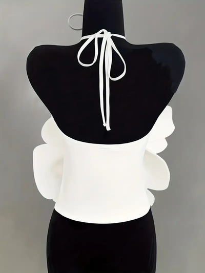 Flower Decor Halter Cami Top